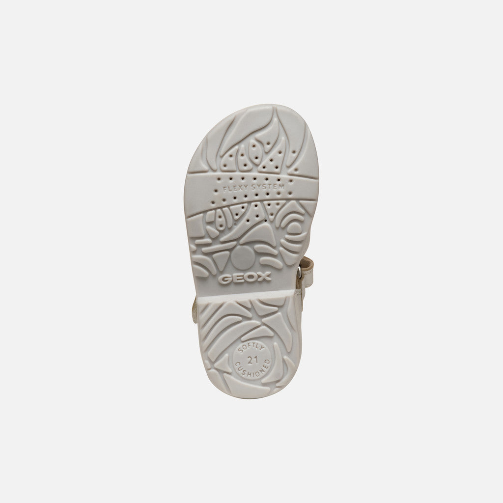 Geox pantofi fete cu scai 20-23 White-Light Silver