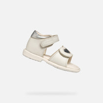 Geox pantofi fete cu scai 20-23 White-Light Silver
