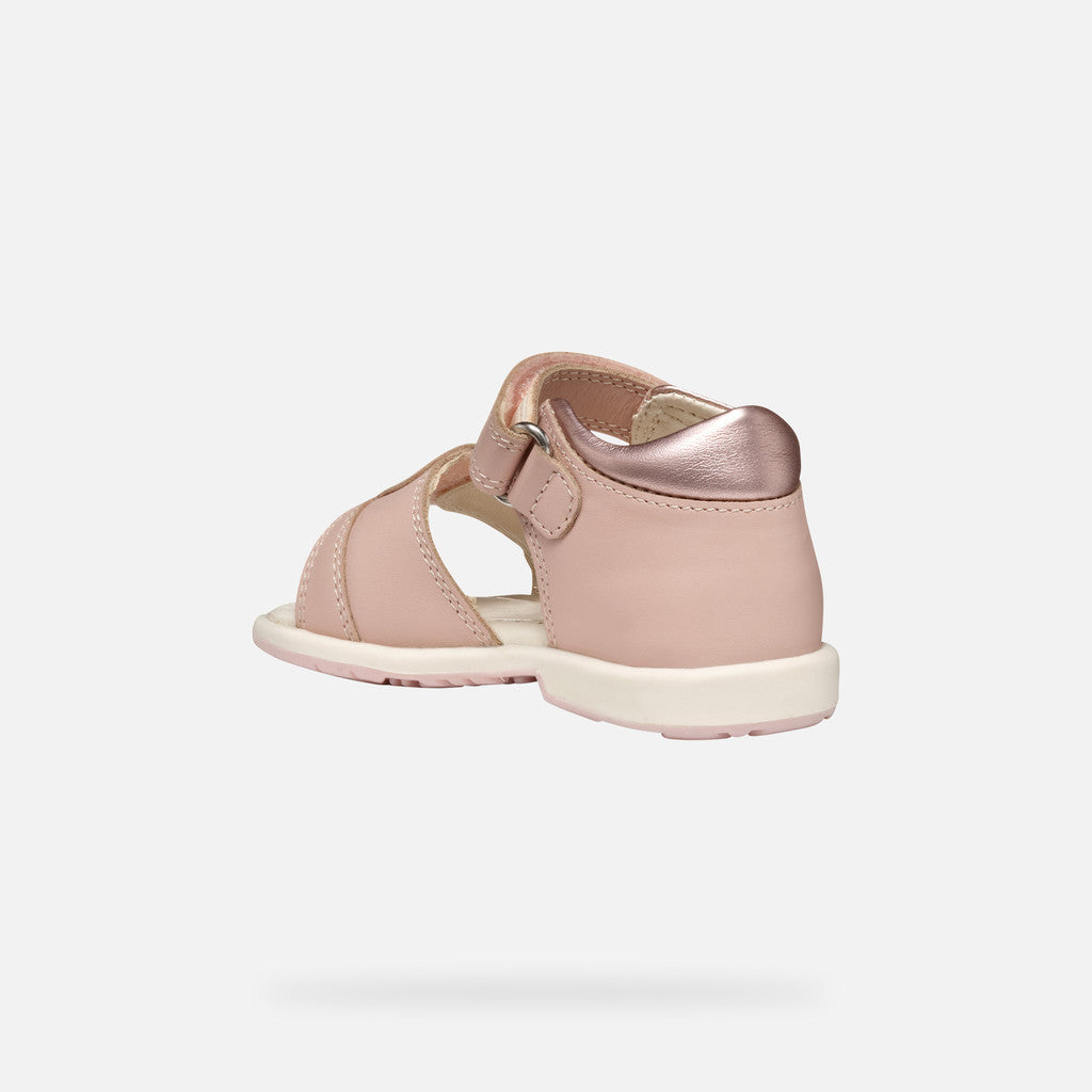 Geox pantofi fete cu scai 20-23 Light Rose