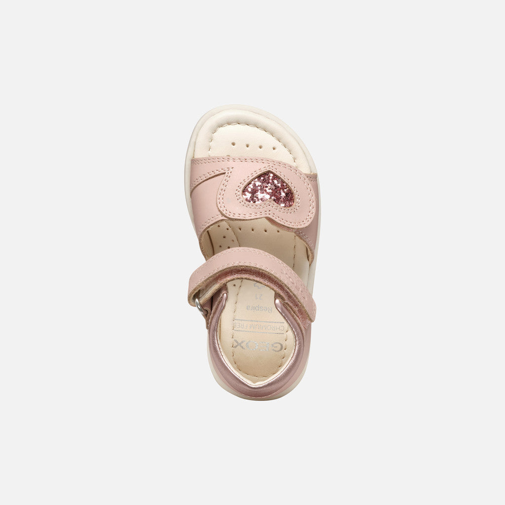 Geox pantofi fete cu scai 24-27 Verred Light Rose