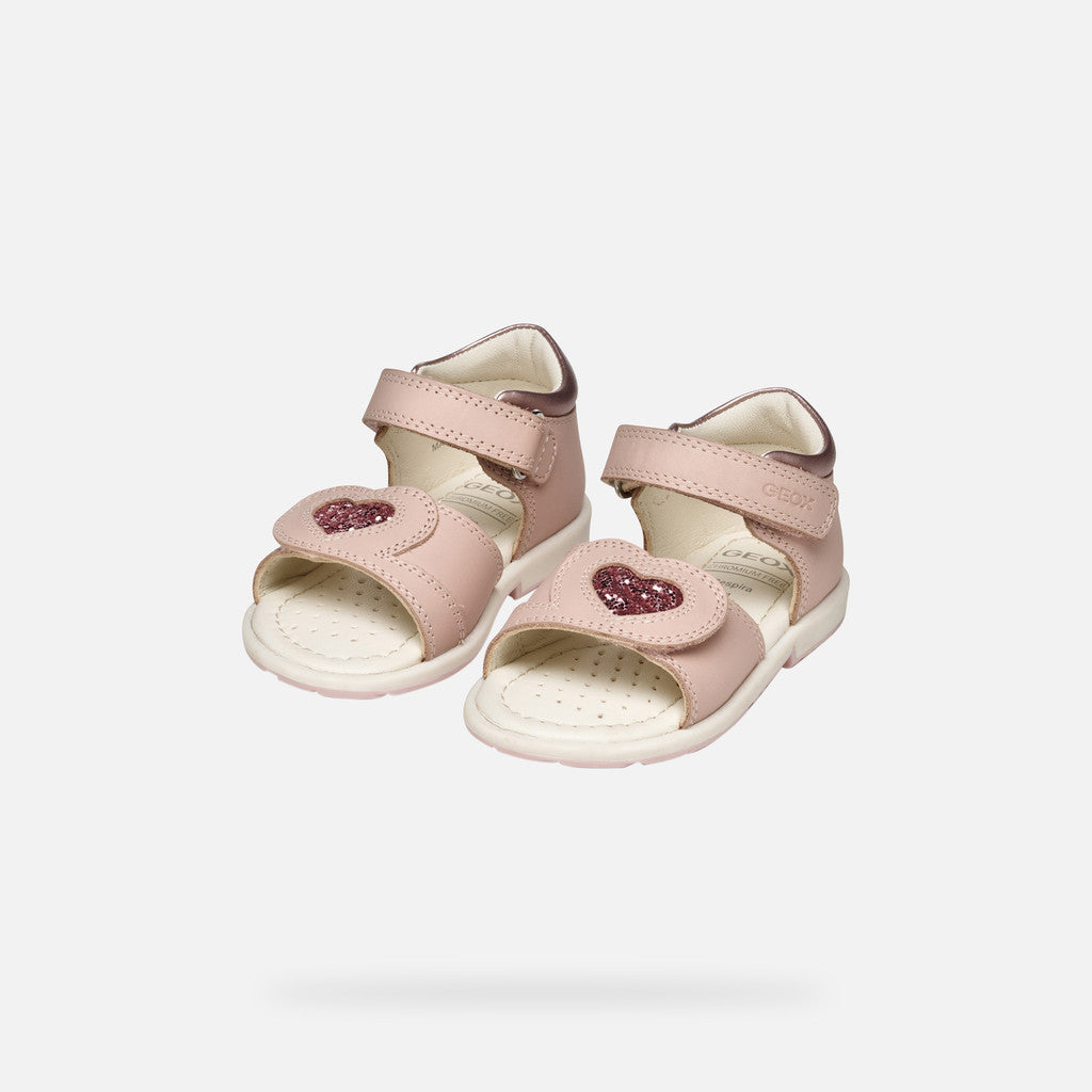 Geox pantofi fete cu scai 20-23 Light Rose