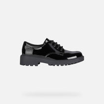 Geox pantofi fete cu siret Casey 28-34 Black 