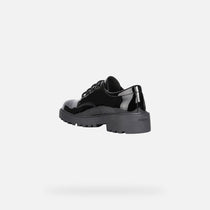 Geox pantofi fete cu siret Casey 28-34 Black 