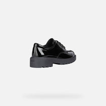 Geox pantofi fete cu siret Casey 28-34 Black 