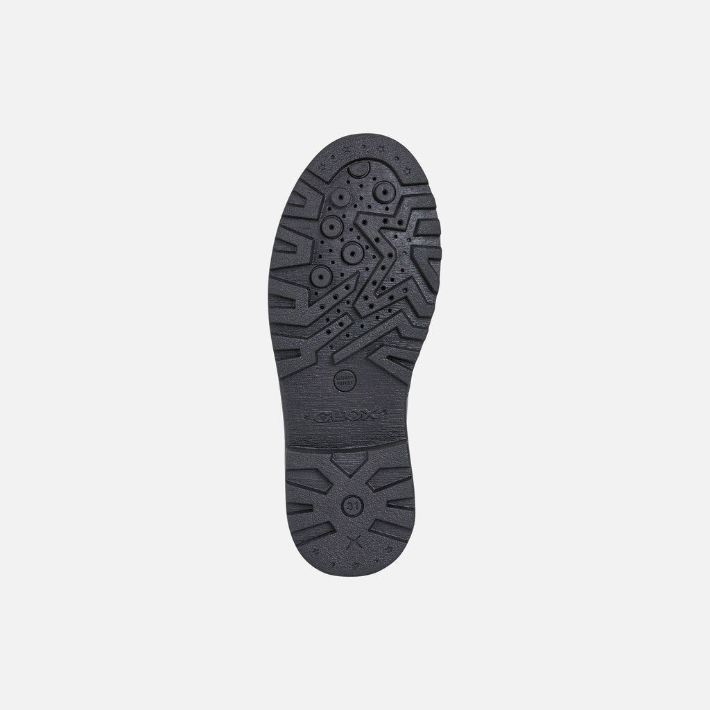 Geox pantofi fete cu siret Casey 28-34 Black 