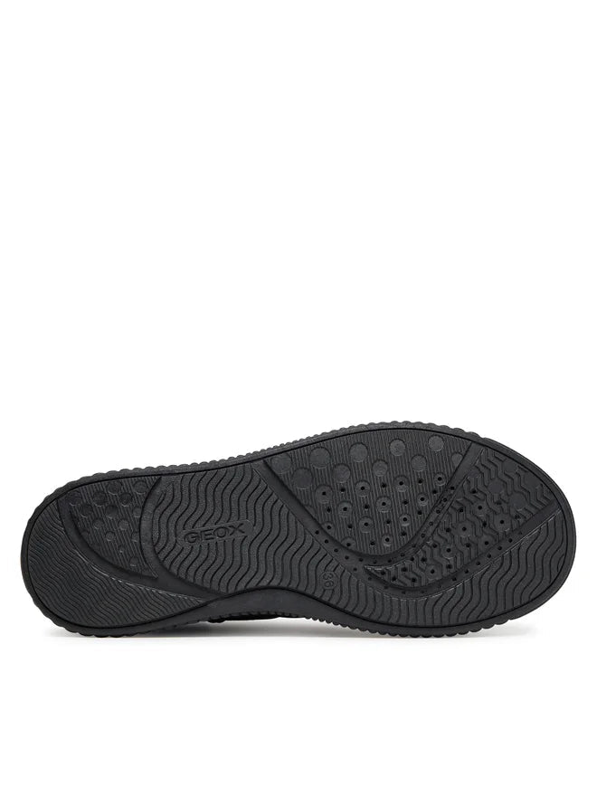 Geox pantofi fete cu siret Laquinny 28-35 Black mat