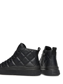Geox pantofi fete cu siret Laquinny 28-35 Black mat