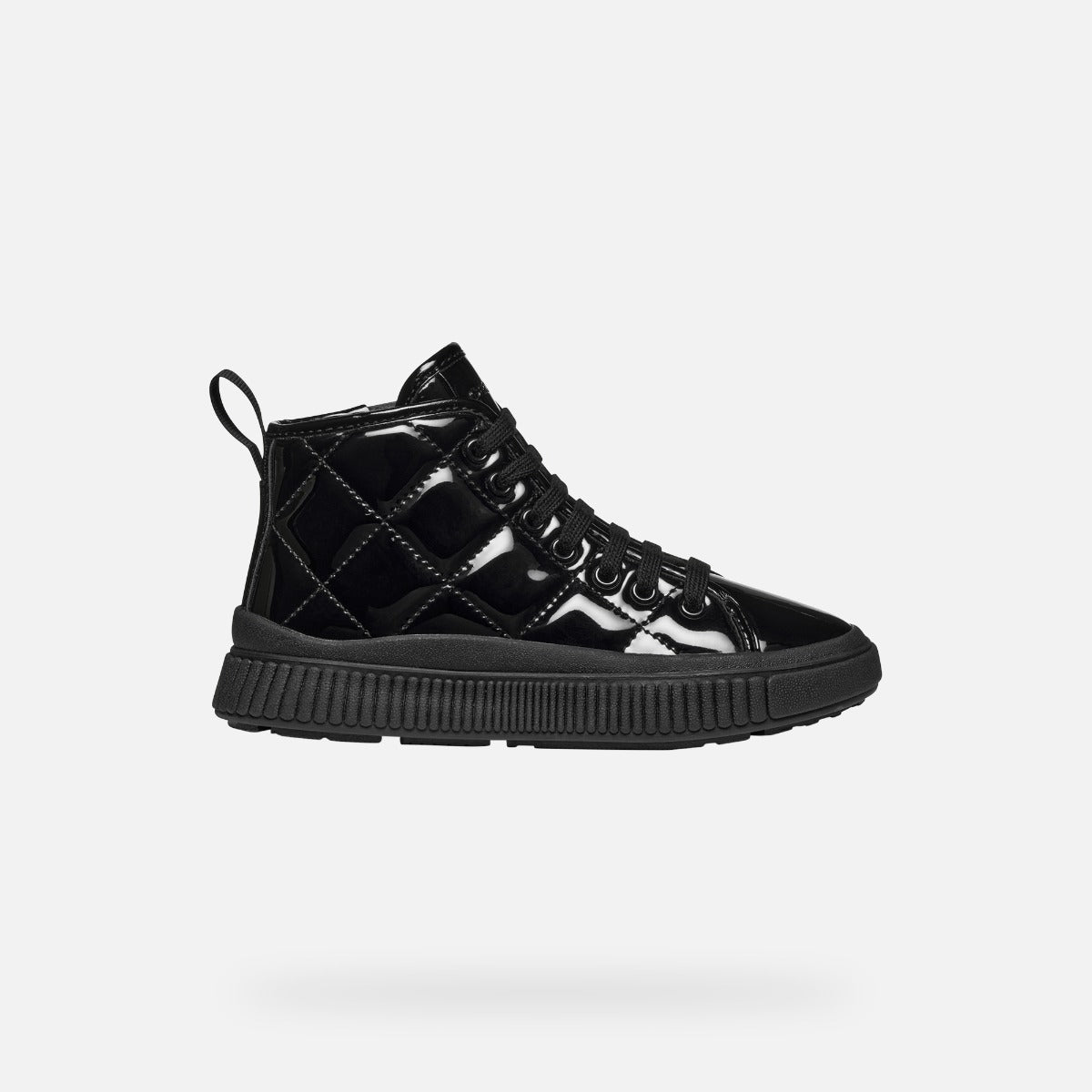 Geox pantofi fete cu siret Laquinny 28-35 Black lacuit Imagine secundară a produsului