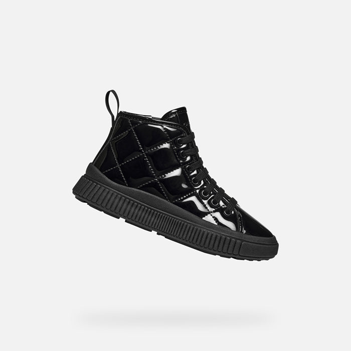 Geox pantofi fete cu siret Laquinny 28-35 Black