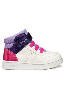 Geox pantofi fete sport Eclyper 20-23 White/Lavender