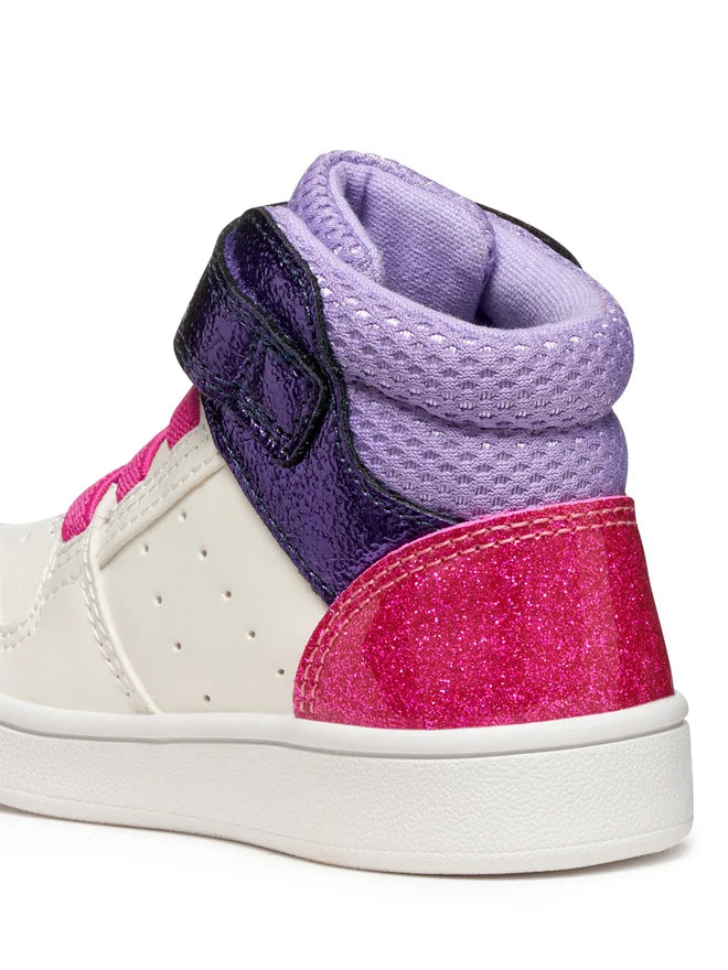 Geox pantofi fete sport Eclyper 20-23 White/Lavender