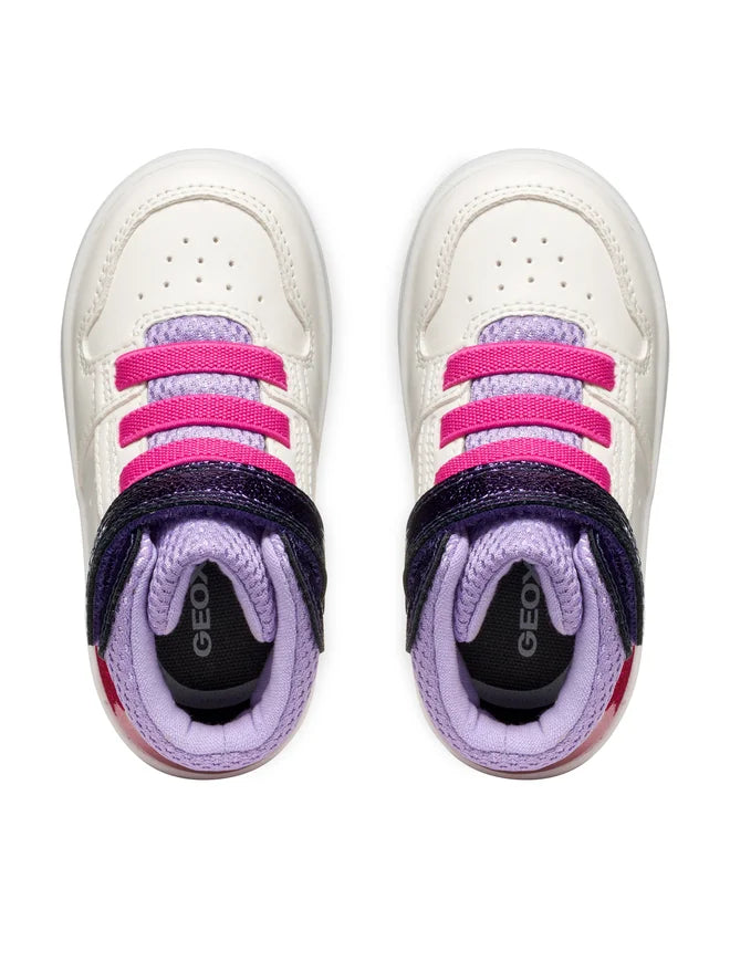 Geox pantofi fete sport Eclyper 20-23 White/Lavender