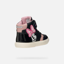 Geox pantofi fete Gisli 24-27 Black/Old Rose Disney Minnie