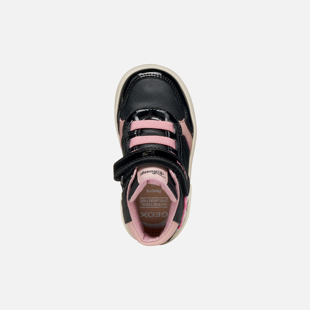 Geox pantofi fete Gisli 24-27 Black/Old Rose Disney Minnie