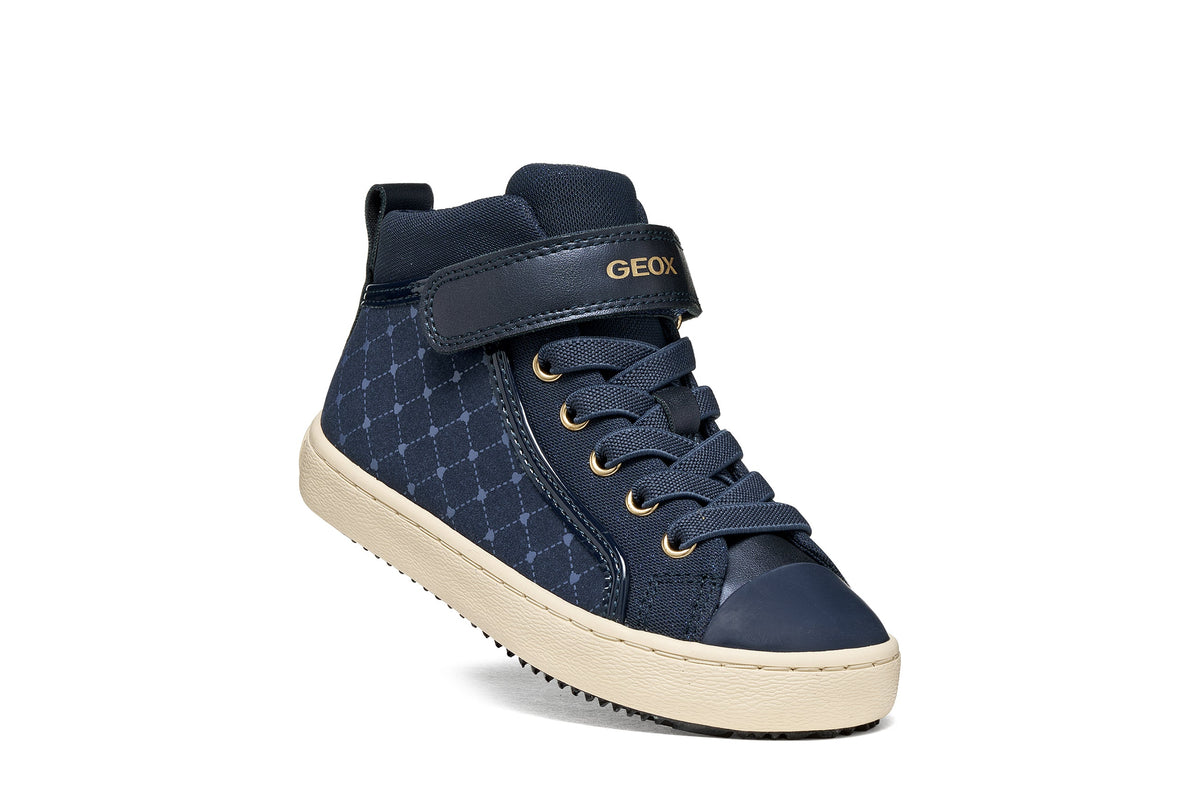 Geox pantofi fete Kalipspera 28-36 Navy cu inimioare