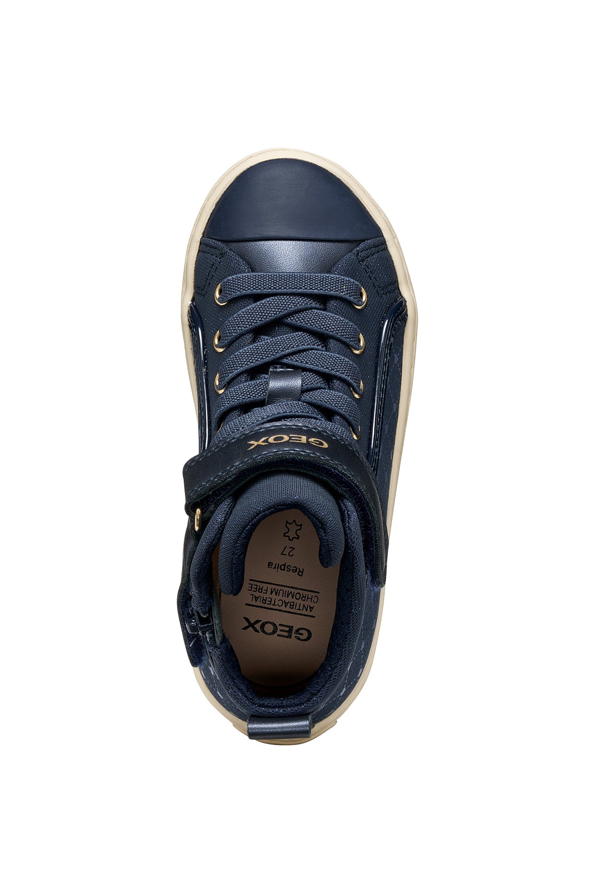 Geox pantofi fete Kalipspera 28-36 Navy cu inimioare