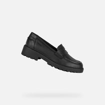 Geox pantofi fete pentru scoala Casey 28-34 Black 
