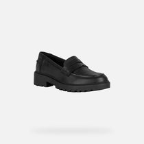 Geox pantofi fete pentru scoala Casey 28-34 Black 