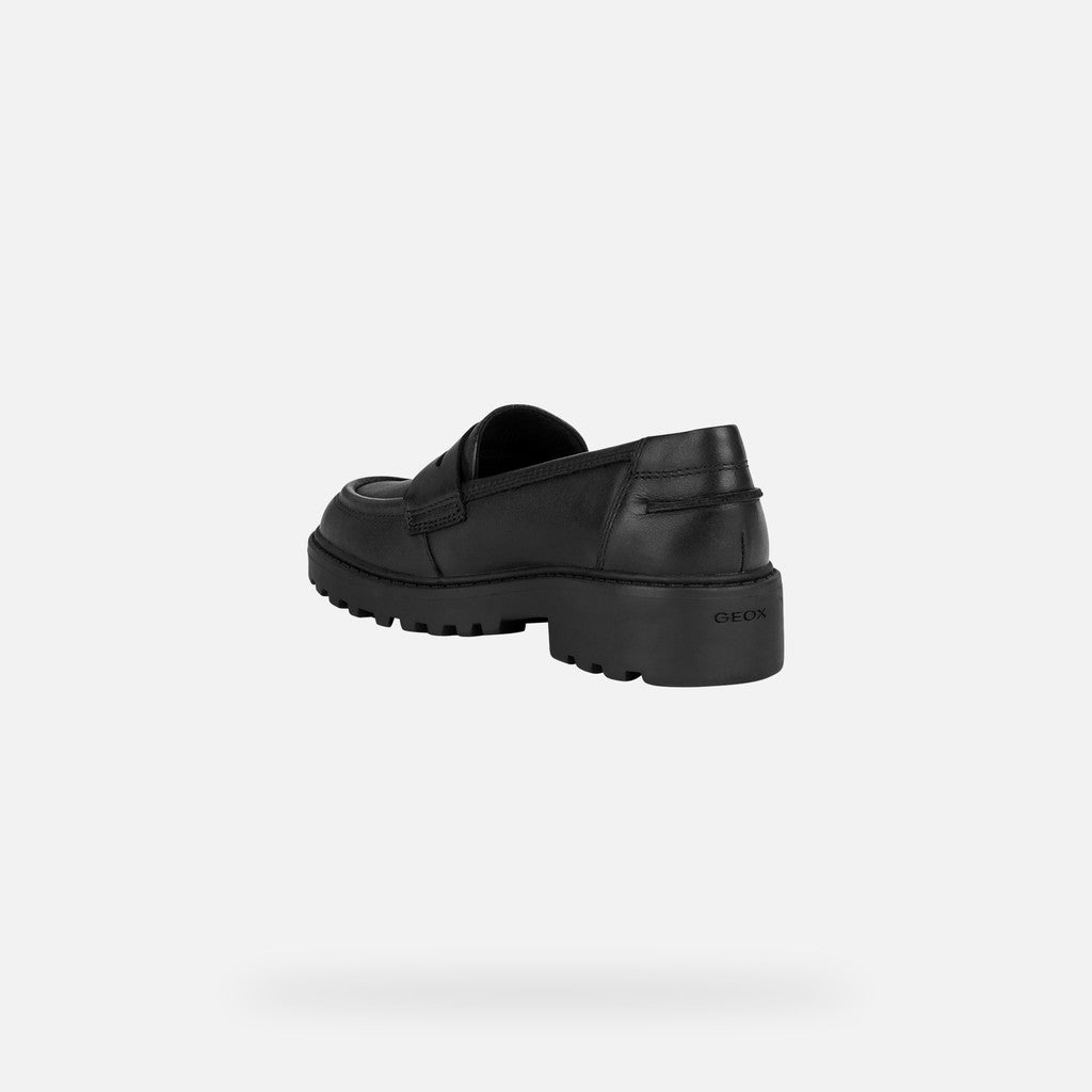 Geox pantofi fete pentru scoala Casey 28-34 Black 