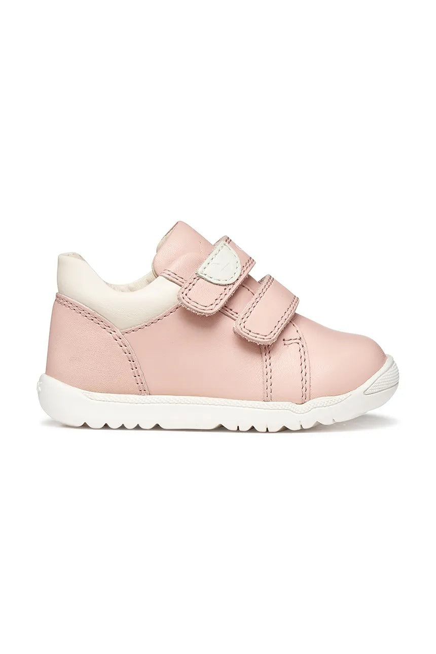 Geox pantofi fete Primii Pasi 18-26 Macchia Napa Light Rose/Light Ivory
