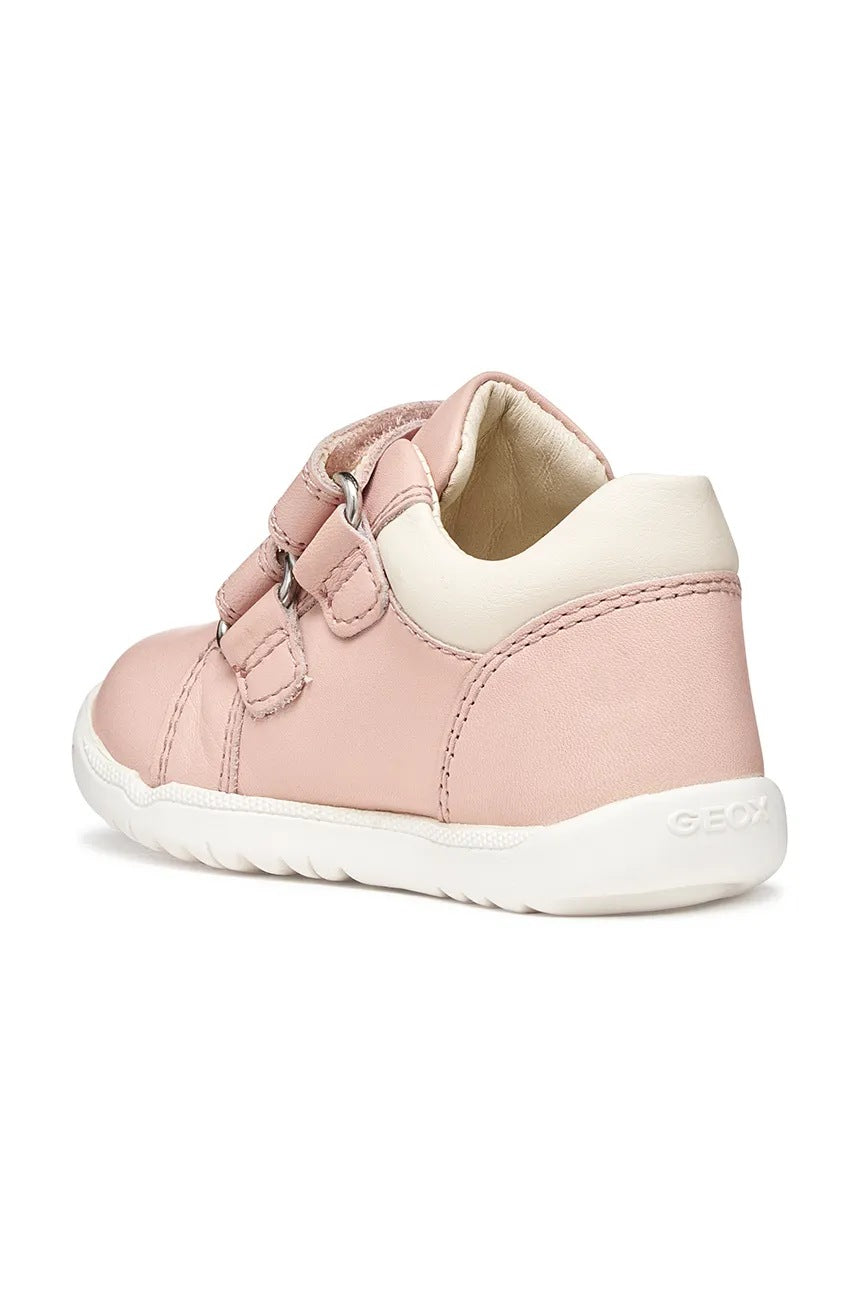 Geox pantofi fete Primii Pasi 18-26 Macchia Napa Light Rose/Light Ivory