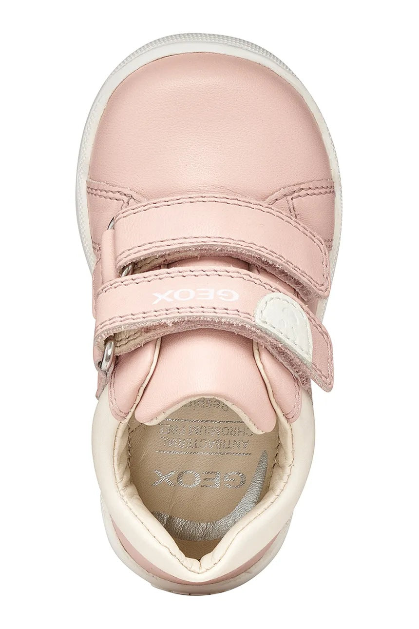Geox pantofi fete Primii Pasi 18-26 Macchia Napa Light Rose/Light Ivory