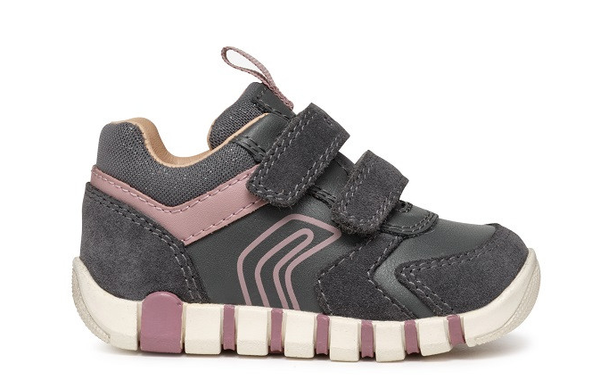 Geox pantofi fete sport 18-26 Dark Grey/Rose Imagine principală a produsului