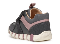 Geox pantofi fete sport 18-26 Dark Grey/Rose
