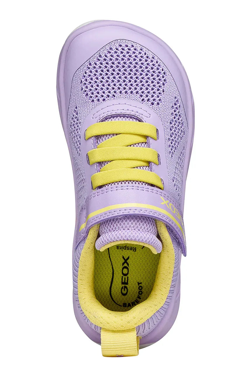 Geox pantofi fete sport Barefoot Foot-Run 26-34 Lilac/Light Yellow