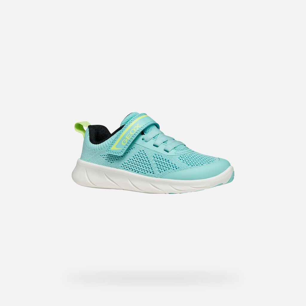 Geox pantofi fete sport Barefoot Foot-Run 26-34 Watersea/Acid green Imagine principală a produsului