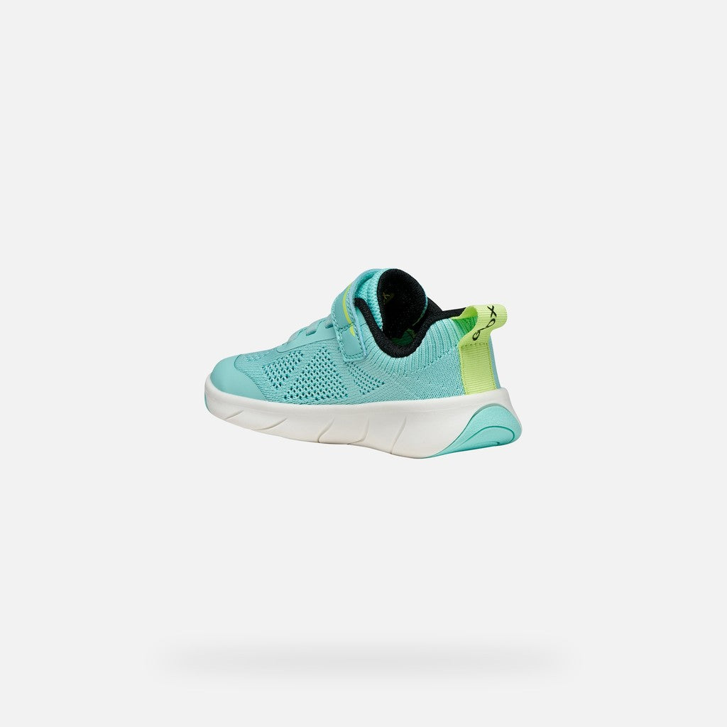 Geox pantofi fete sport Barefoot Foot-Run 26-34 Watersea/Acid green