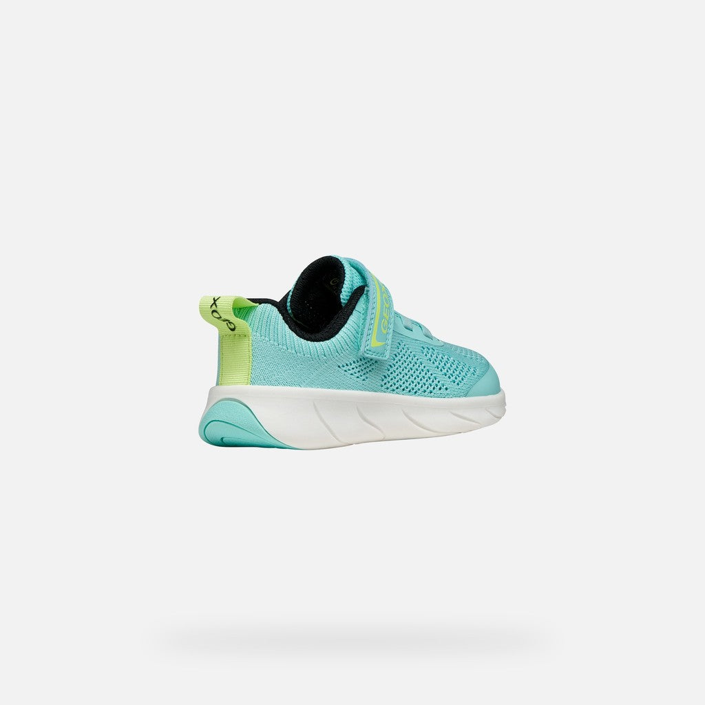 Geox pantofi fete sport Barefoot Foot-Run 26-34 Watersea/Acid green