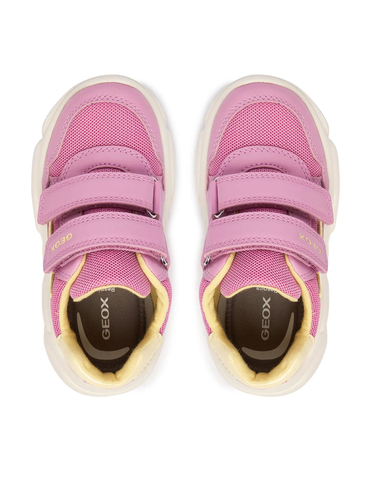 Geox pantofi fete sport Ciufciuf 20-27 Dark Pink/Light Yellow cu stea