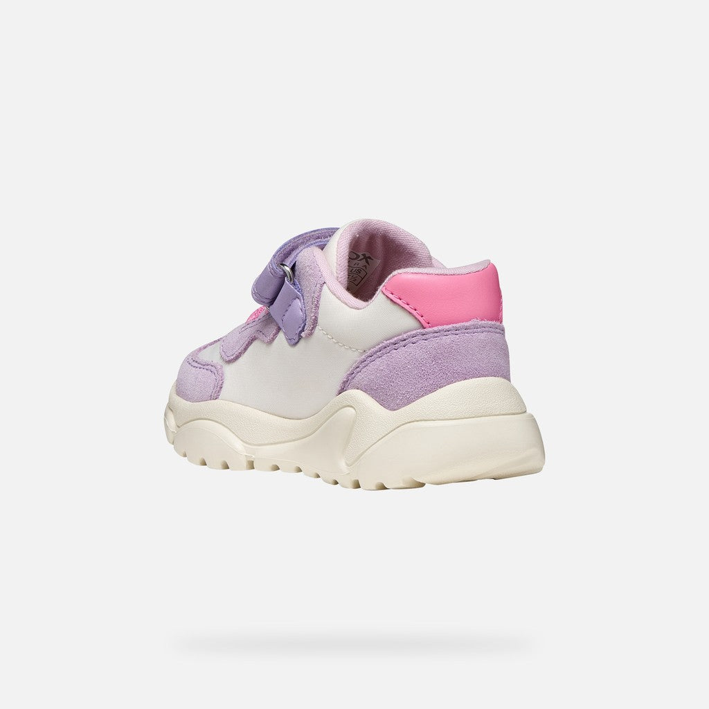 Geox pantofi fete sport Ciufciuf 20-27 Off white/Lilac