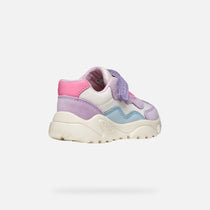 Geox pantofi fete sport Ciufciuf 20-27 Off white/Lilac