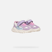 Geox pantofi fete sport Ciufciuf 20-27 Off white/Lilac