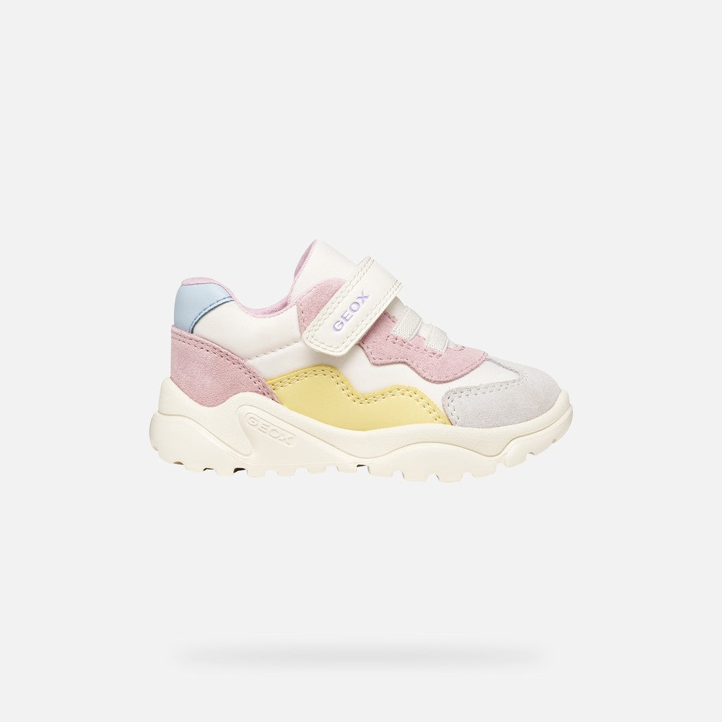Geox pantofi fete sport Ciufciuf 20-27 Off white/Pink Imagine secundară a produsului