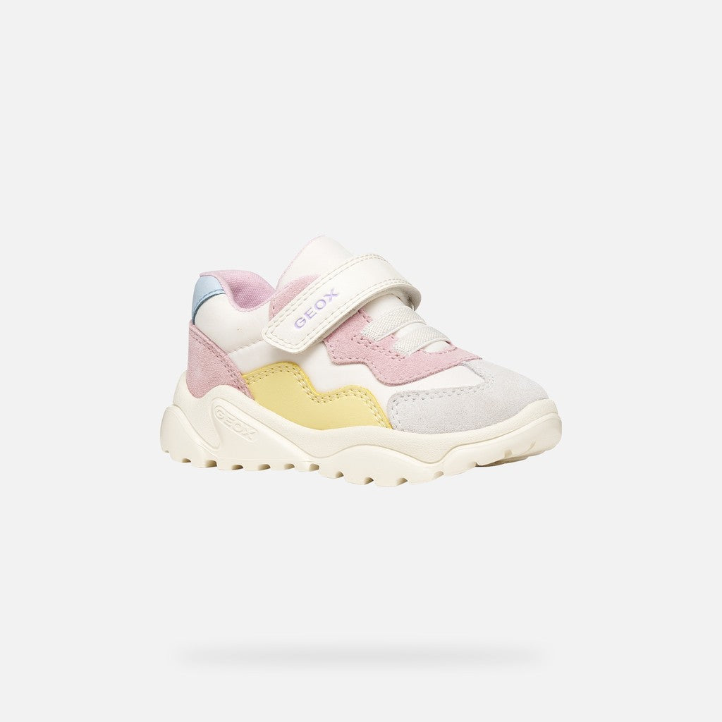 Geox pantofi fete sport Ciufciuf 20-27 Off white/Pink Imagine principală a produsului