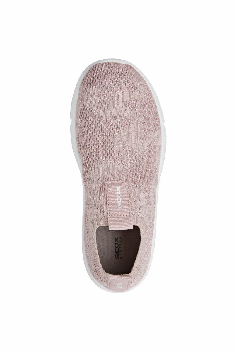Geox pantofi fete sport cu efect tricotat 28-39 Aril Shiny Knitt