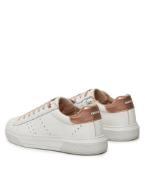 Geox pantofi fete sport cu fermoar si siret 28-35 Nettuno White/Light Rose