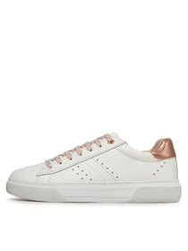 Geox pantofi fete sport cu fermoar si siret 28-35 Nettuno White/Light Rose