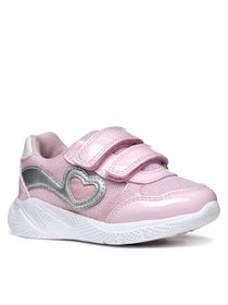 Geox pantofi fete sport cu scai 18-23 Sprintye Pink/Silver