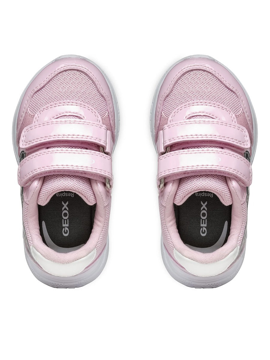 Geox pantofi fete sport cu scai 18-23 Sprintye Pink/Silver