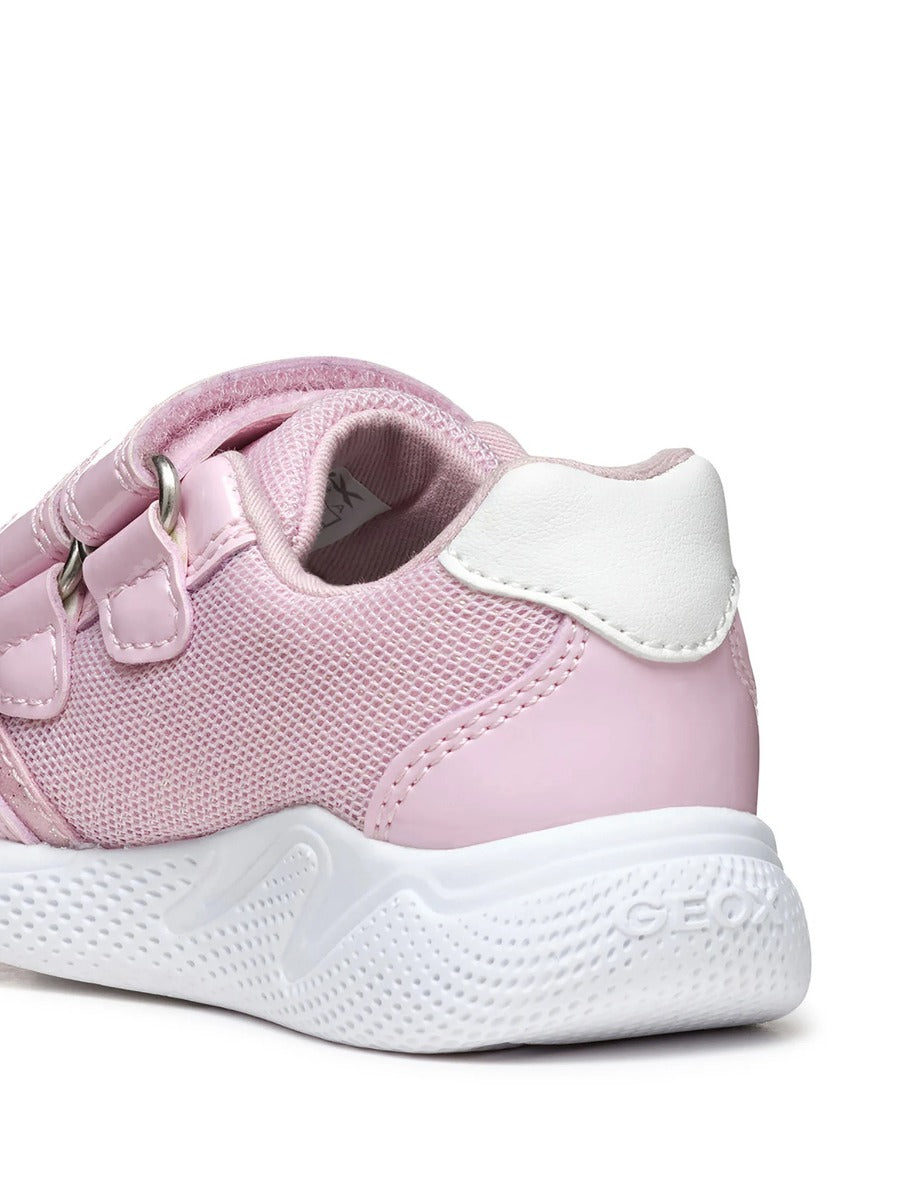Geox pantofi fete sport cu scai 18-23 Sprintye Pink/Silver
