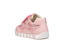 Geox pantofi fete sport cu scai 18-26 Lupidoo Dark Pink
