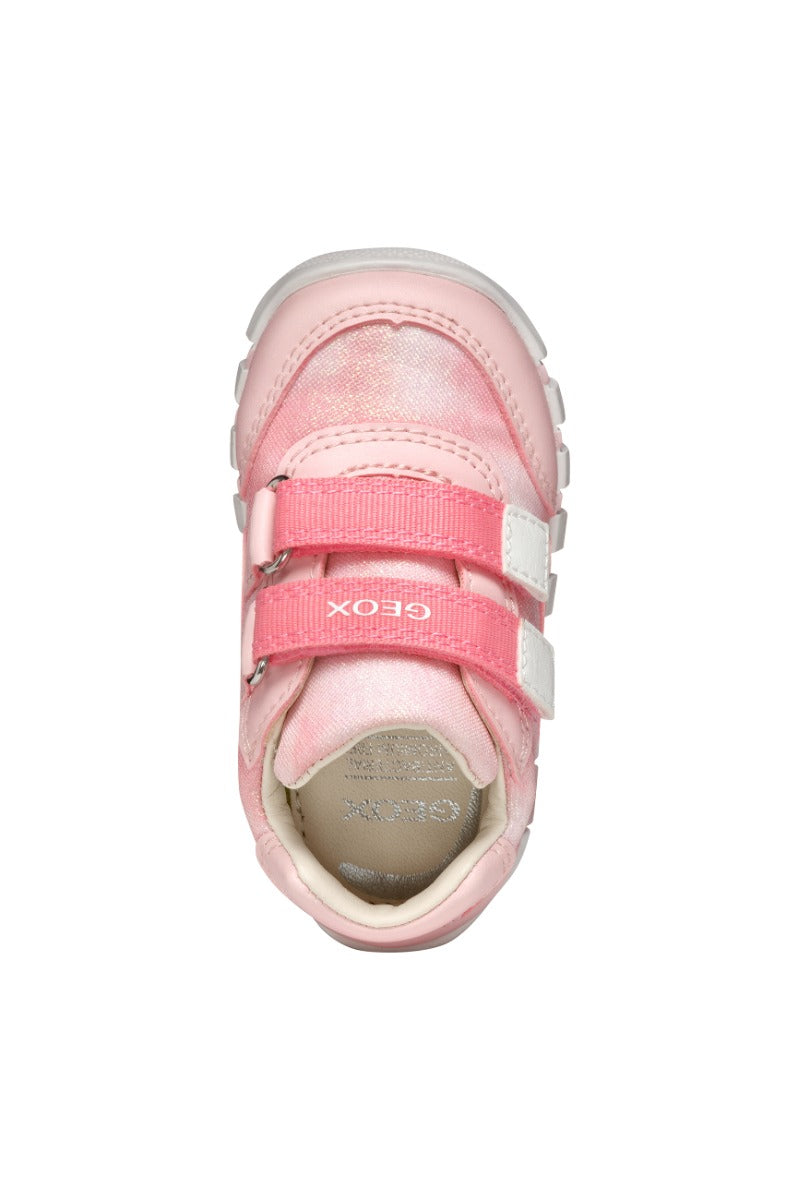 Geox pantofi fete sport cu scai 18-26 Lupidoo Dark Pink