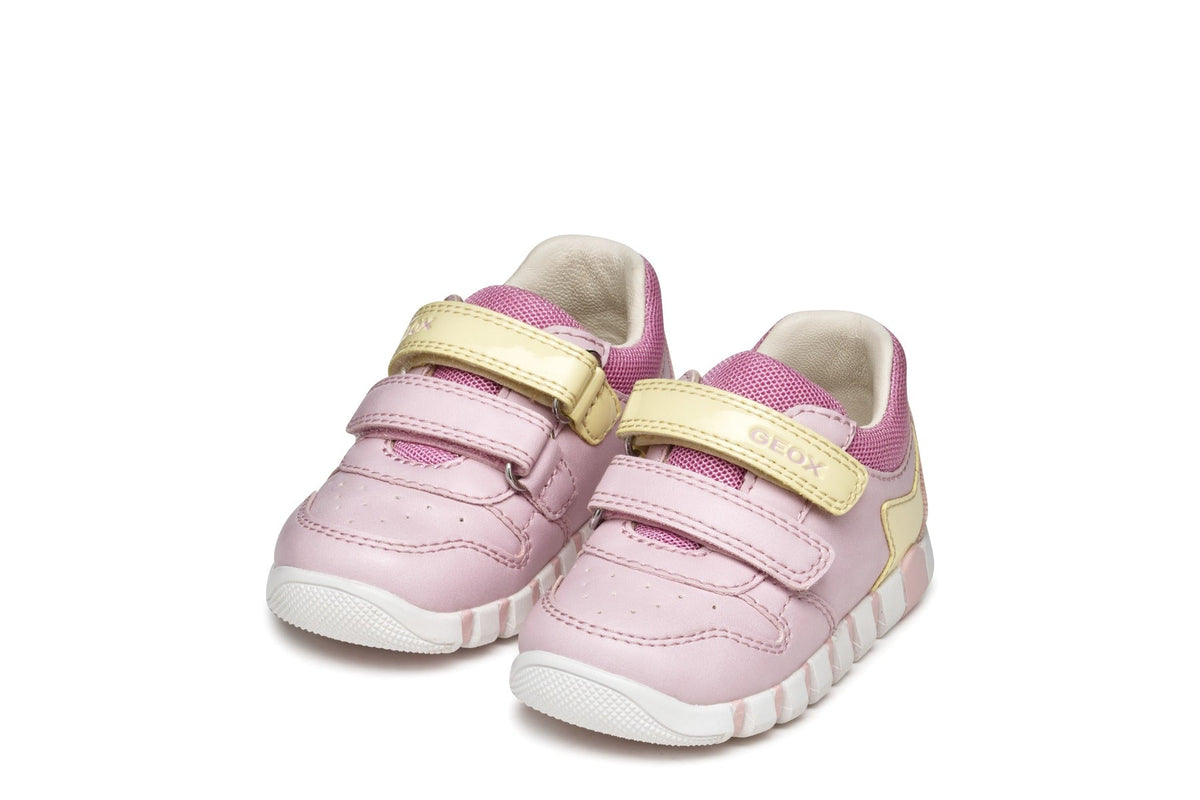 Geox pantofi fete sport cu scai 18-26 Lupidoo Rose cu stea