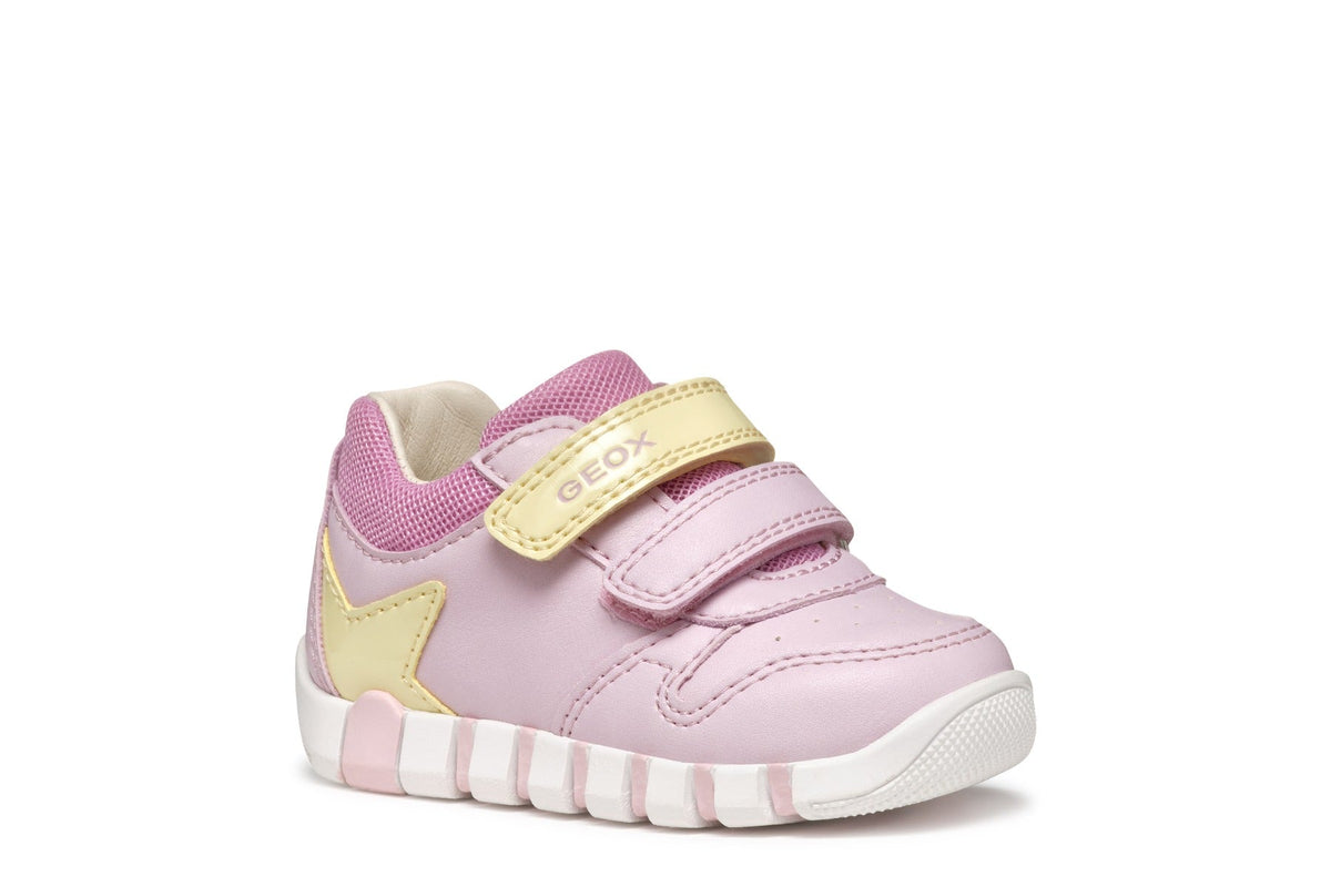 Geox pantofi fete sport cu scai 18-26 Lupidoo Rose cu stea