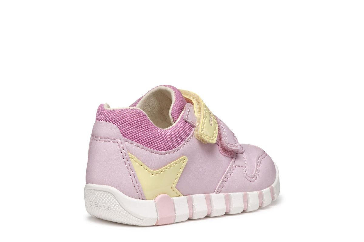 Geox pantofi fete sport cu scai 18-26 Lupidoo Rose cu stea