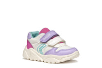 Geox pantofi fete sport cu scai 24-27 Pink/White/Purple